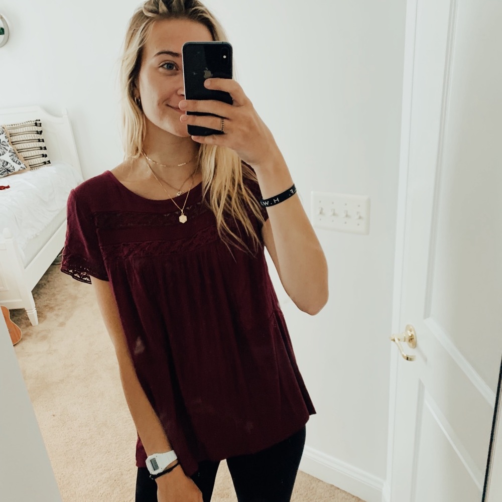Cute purple top